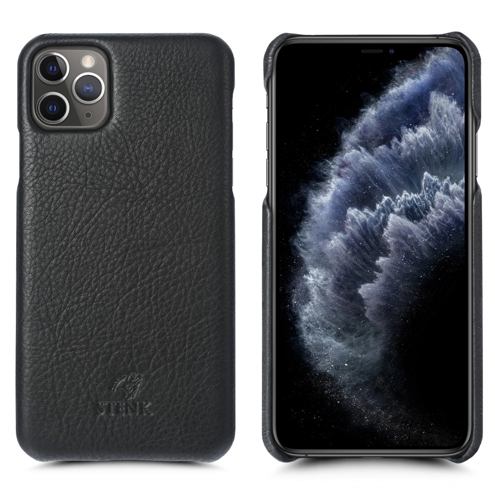 

Кожаная накладка Stenk Cover для Apple iPhone 11 Pro Черный