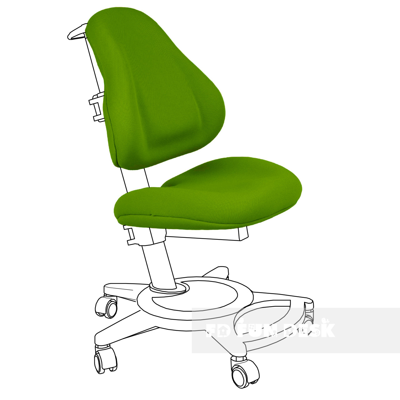 

Чехол для кресла FunDesk Bravo green