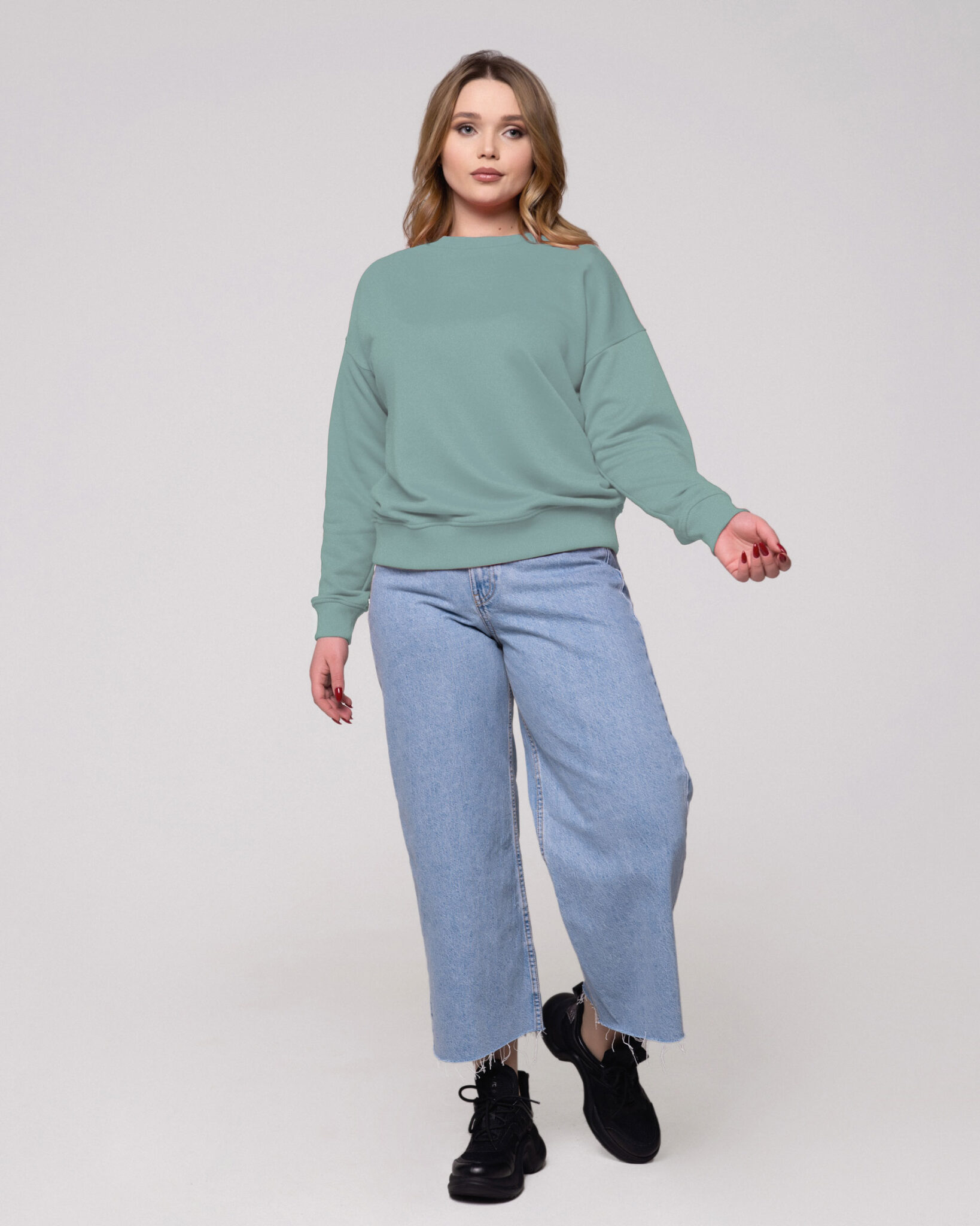 

Свитшот Hoody Stories 023-038-199 Морская волна 4XL