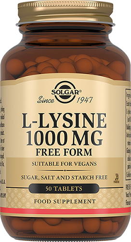 

Л-Лизин Solgar (L-Lysine) 1000 мг 50 таблеток