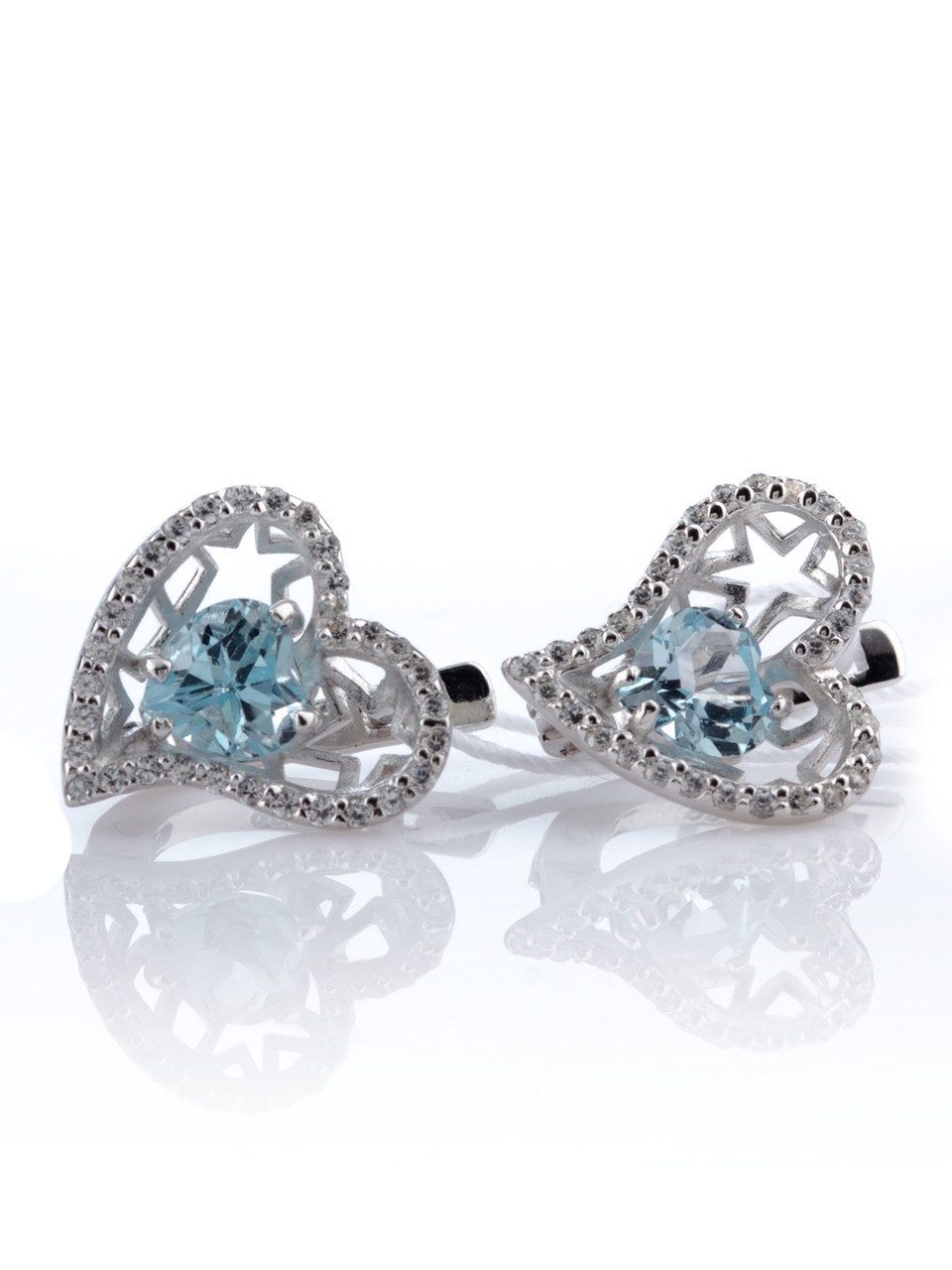 

Серьги из серебра с топазом Е-821