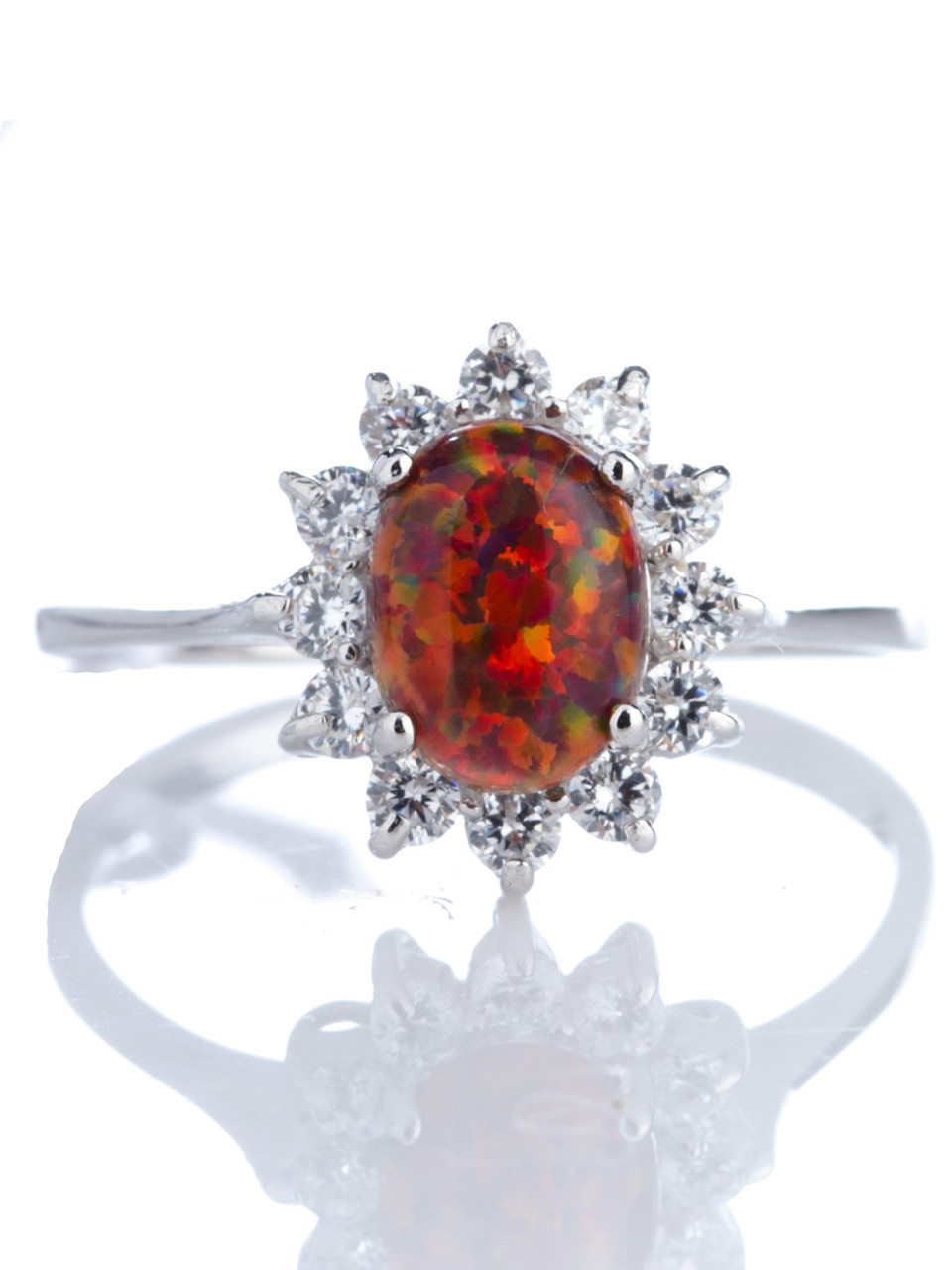 

Кольцо из серебра с опалом FS-006 17.0 размер