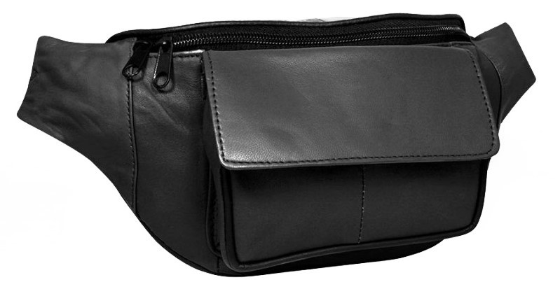

Поясная сумка из кожи Cavaldi black, черная supersumka (TР012902-353 black)