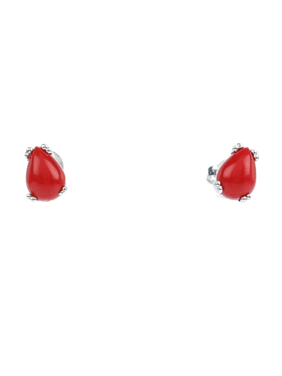 

Серьги из серебра с кораллом искусственным 1008-2