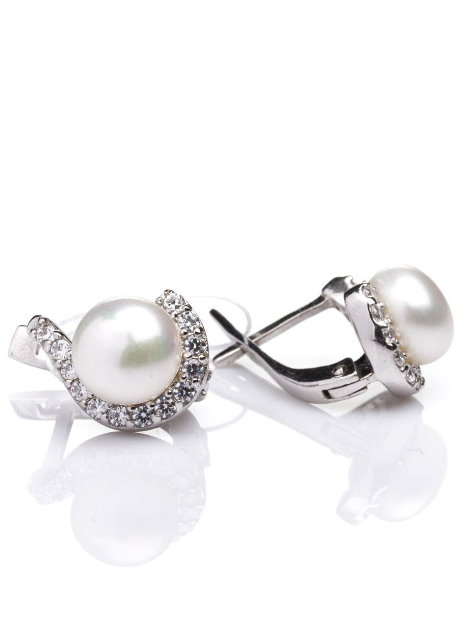 

Серьги из серебра с жемчугом культивированным Е-346