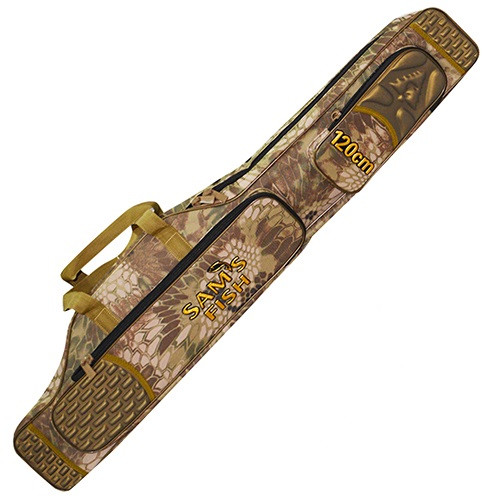 

Универсальный чехол для спиннингов 2 отделения + 2 кармана Sams Fish SF24061 1.2 м Хаки