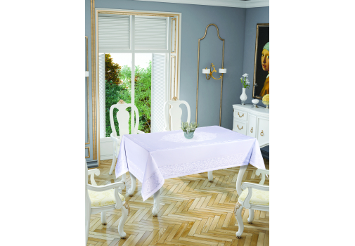 

Скатерть Tropik home Paisley White 150x220 Белый