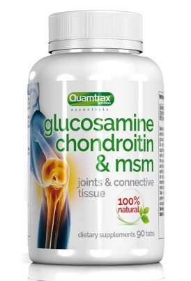 

Глюкозамин и Хондроитин Quamtrax Glucosamine Condroitin & MSM - 90 таб
