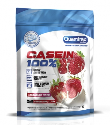 

Казеин Quamtrax 100% Casein 500 г - клубника