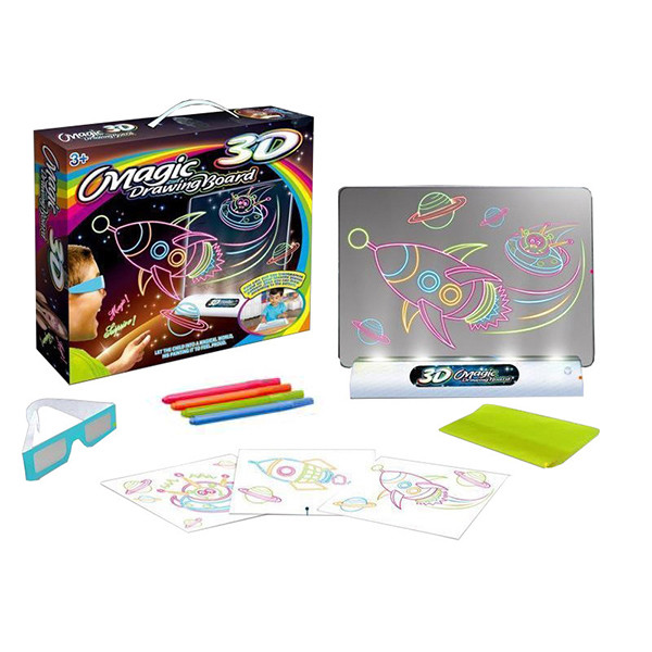 

Магическая 3D доска для рисования Magic Drawing Board 3D с очками