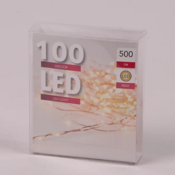 

Подсветка LED теплый свет 100 светодиодов 5 м. 45033 (BAM01587)