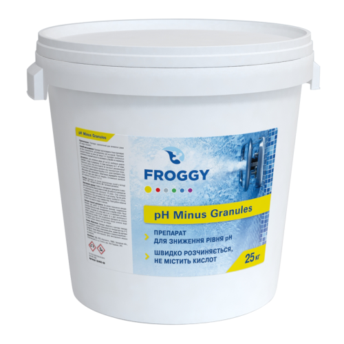 

FROGGY рН- Minus Granules - препарат для понижения уровня рН 25 кг.