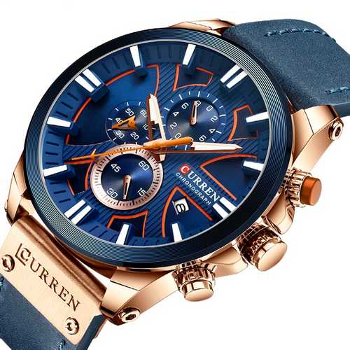 

Мужские наручные часы (8346 Blue-Cuprum) Curren 49 мм Синий 000125170