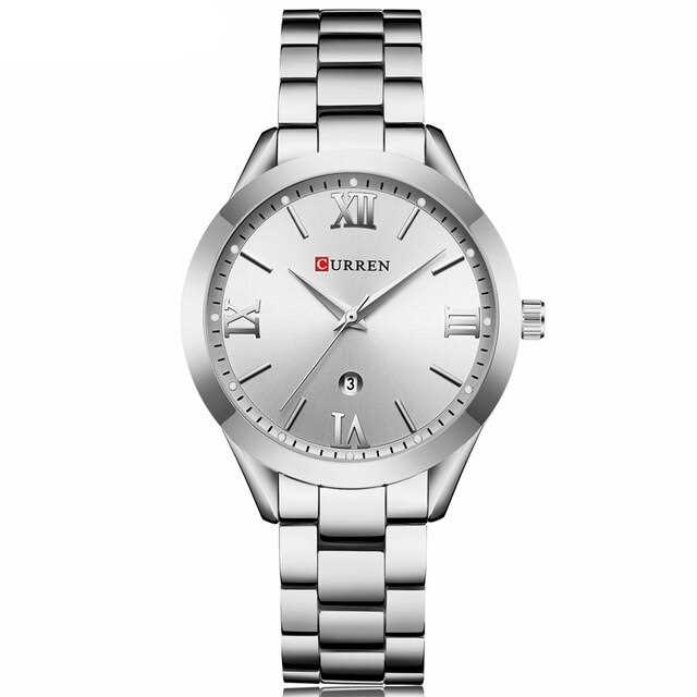 

Женские наручные часы (9007 All Silver) Curren 37 мм Серебряный 000125258