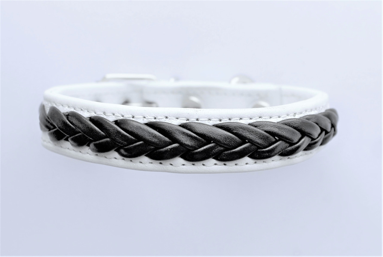 

Кожаный ошейник для собак (ld080) Lockdog M (30-44 см) Белый 000125656