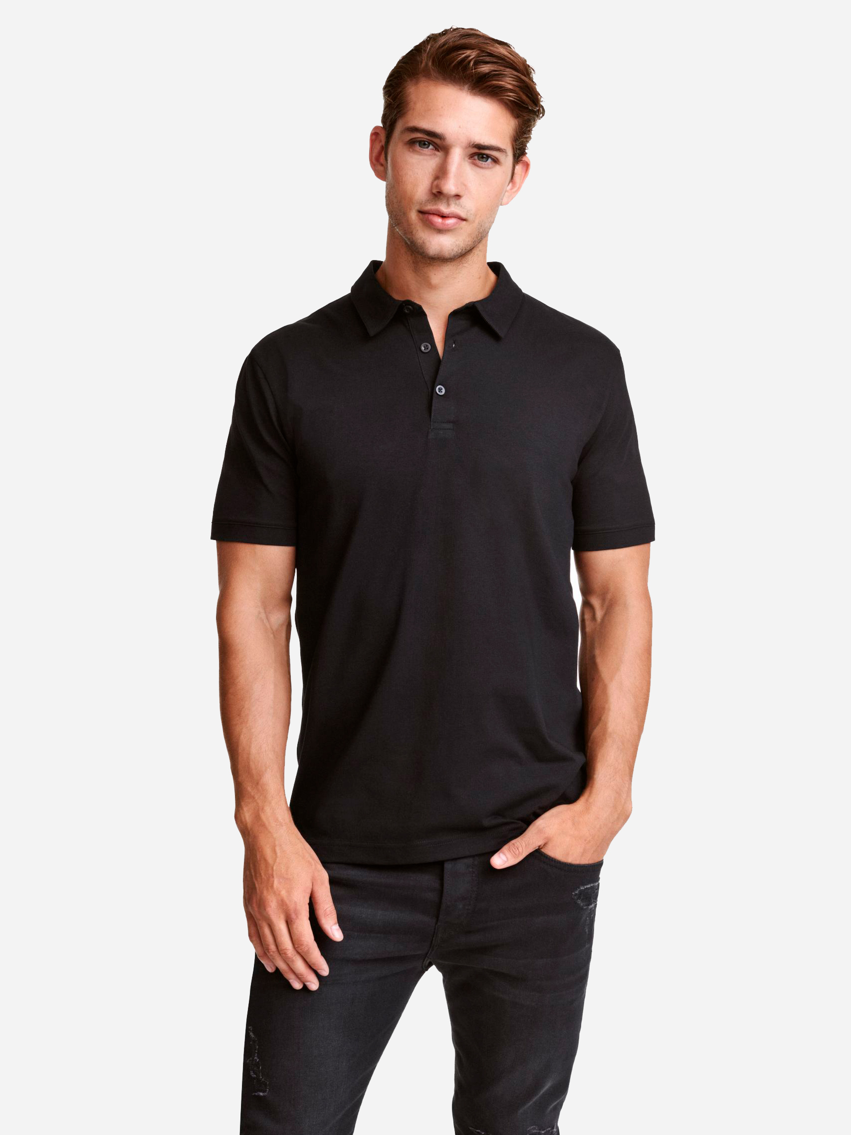 

Поло H&M 0158990 M Черное