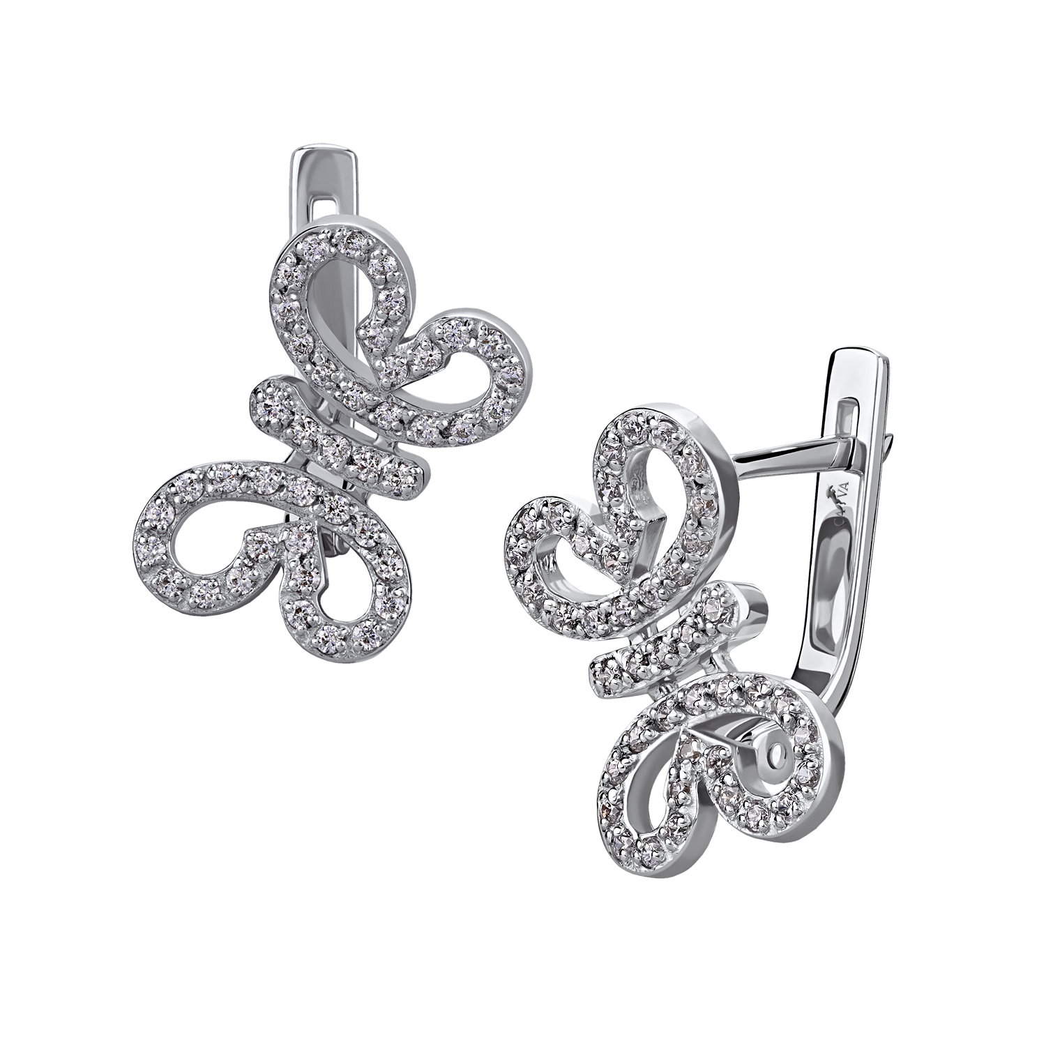 

Срібні СЕРЕЖКИ butterfly cava.cool