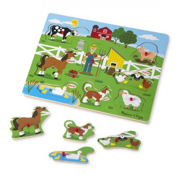 

Звуковой пазл Ферма старого Макдональдса Melissa&Doug
