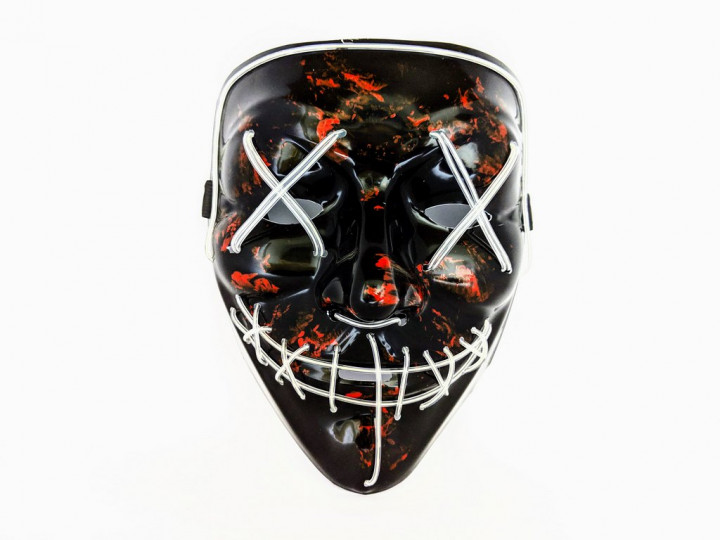 

Неоновая маска Purge Mask Судная ночь Разноцветная №1