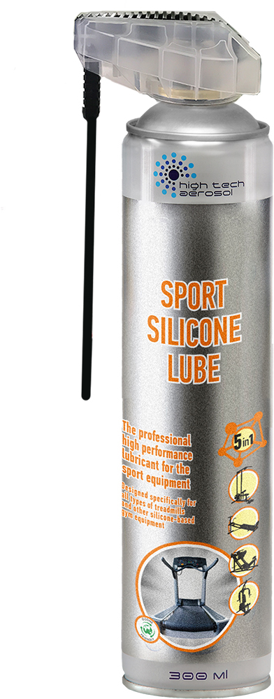 

Силиконовая смазка High Tech Aerosol HTA Sport Silicone Lube для беговых дорожек и тренажеров 300 мл (01052)