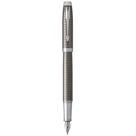 

Ручка перьевая Parker IM 17 Premium Dark Espresso Chiselled CT FP F 24 311