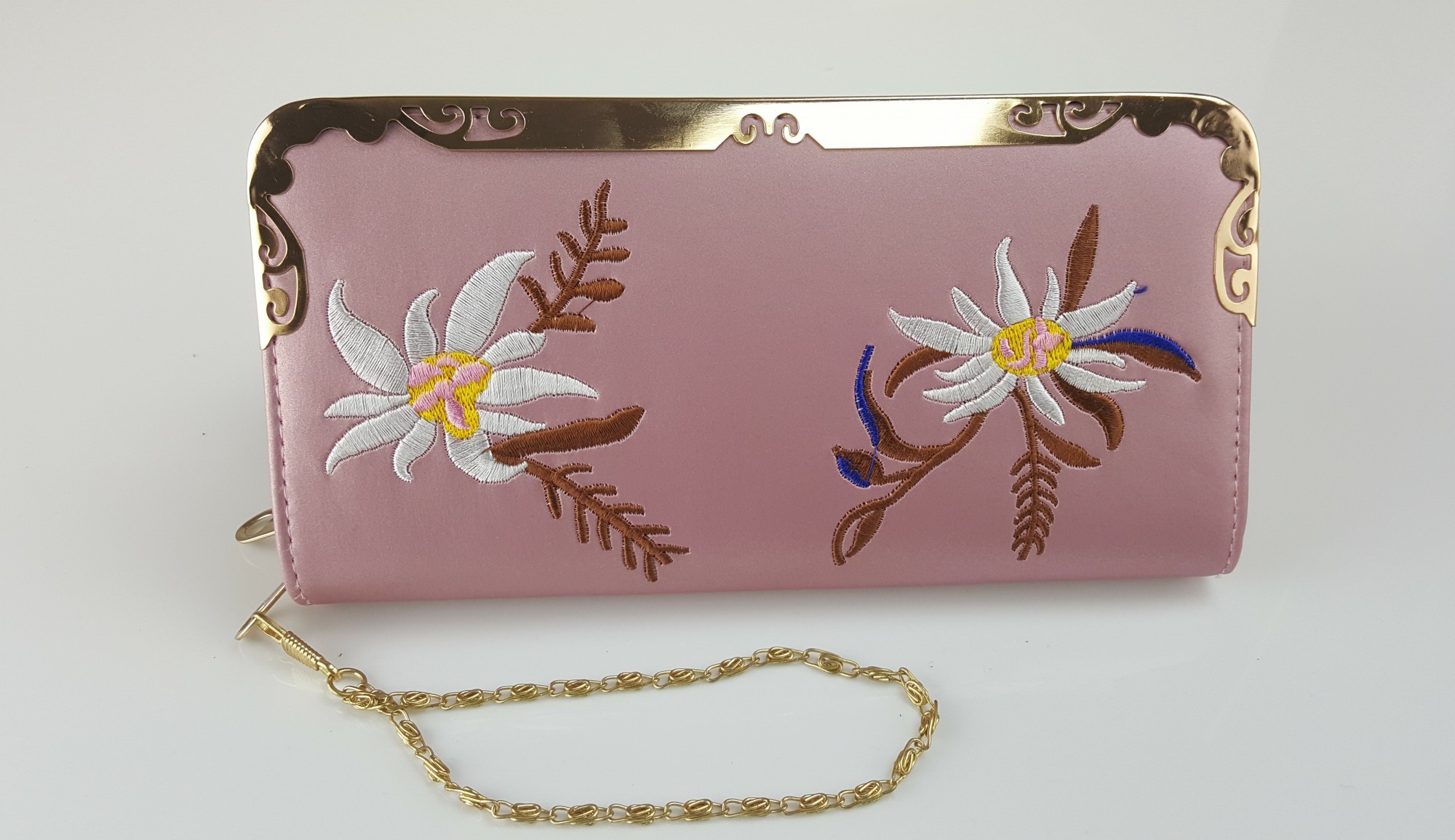 

Кошелек Chun ou Chun цветы матовый розовый (K8-9)