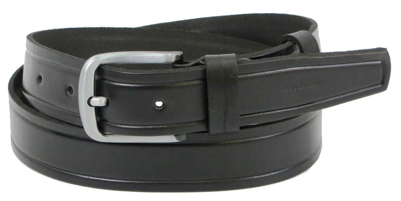 

Мужской кожаный ремень под джинсы Skipper черный 3,8 см supersumka (TР0121262-38)
