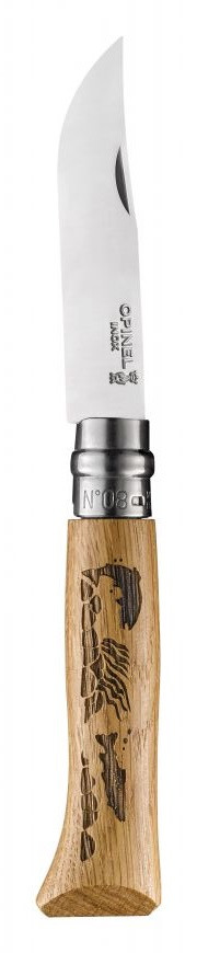 

Нож складной Opinel Tradtion N°08 Inox Animalia Fish