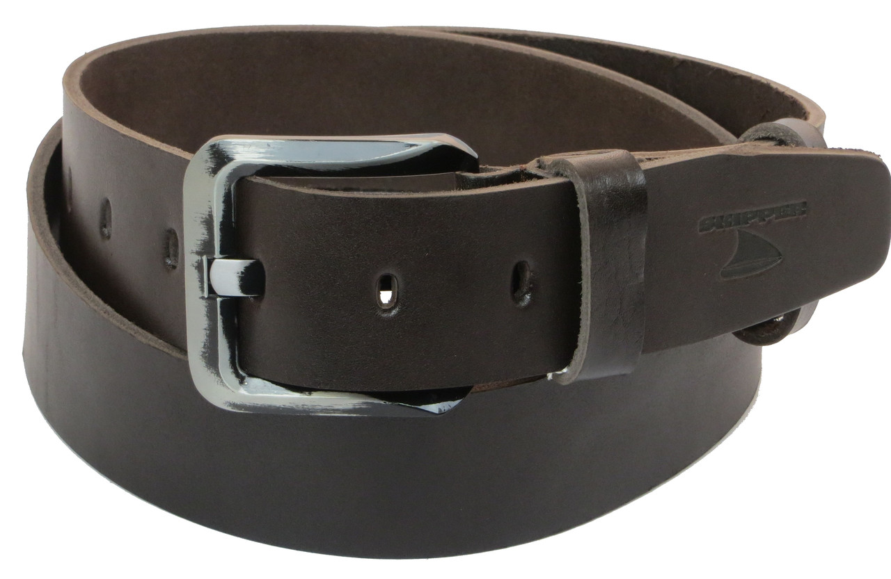 

Мужской кожаный ремень под джинсы Skipper supersumka (TР0121181-45)