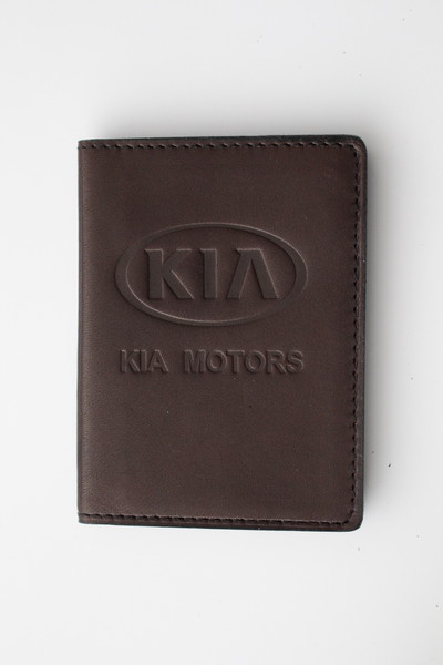

Кожаная обложка для прав Image-D с логотипом Kia коричневая 5070