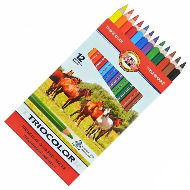 

Карандаши цветные Koh-i-Noor Triocolor Jumbo Horses 24цв. 17593 3144