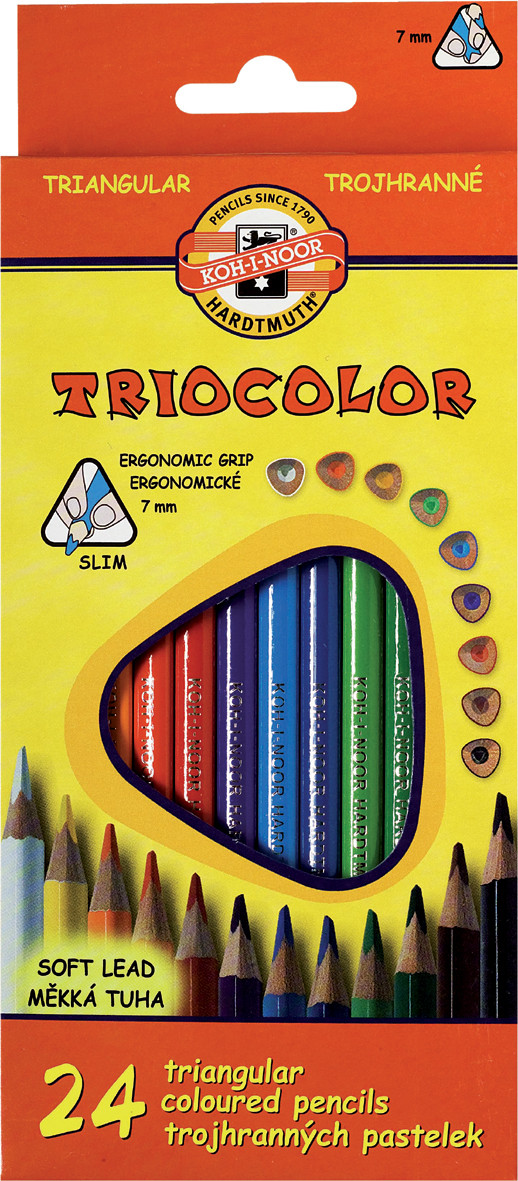 

Карандаши цветные Koh-i-Noor Triocolor 24шт. 8208 3134