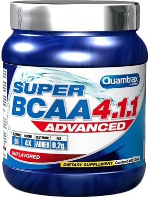 

Аминокислота Quamtrax BCAA 4:1:1 400 таблеток (8436046972612)