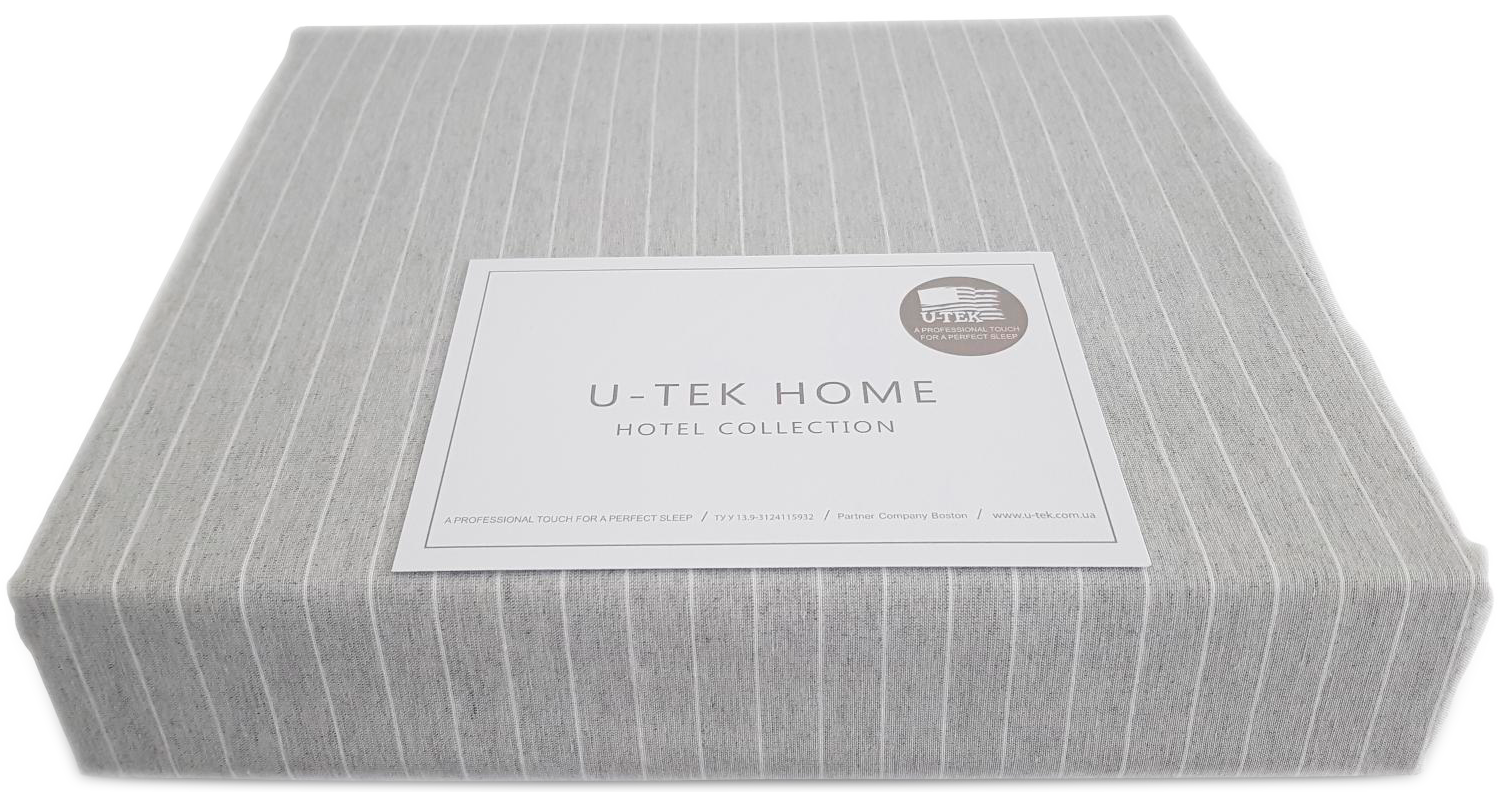 

Простынь U-tek Cotton Stripe Grey-White 150х190