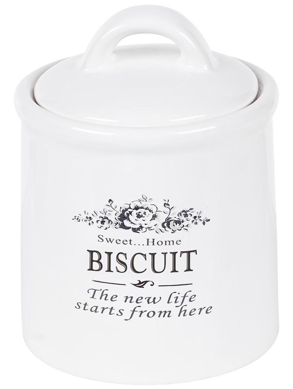 

Банка керамическая Sweet Home BISCUIT 1500мл для хранения конфет и печенья Bona