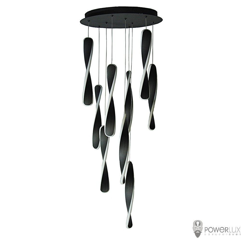 

Люстра светодиодная PWL 72W 3000K IP20 ART-Spiral BK