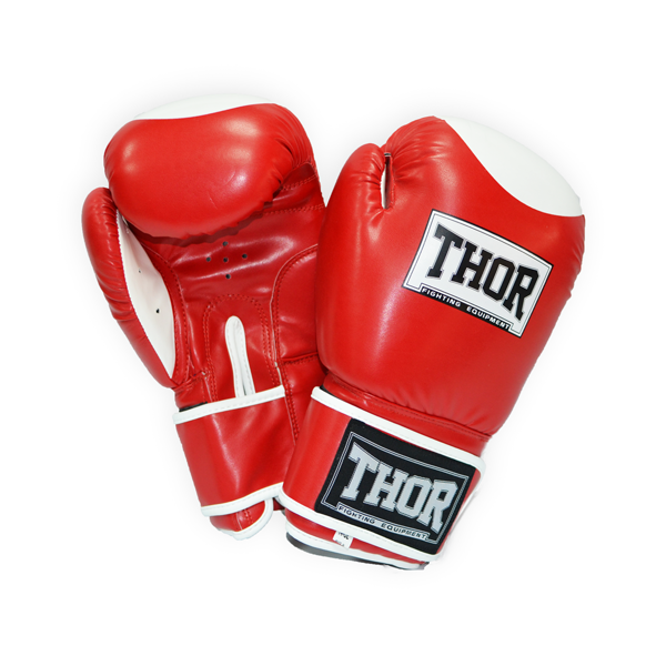 

Перчатки боксерские THOR COMPETITION 14oz /PU /красно-белые