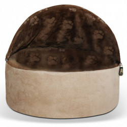 

Домик-лежак K&H Kitty Hooded самосогревающийся для котов, S