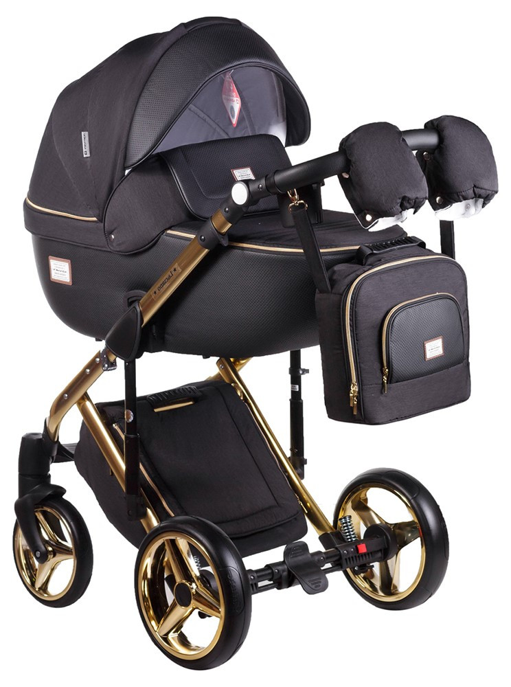 

Детская универсальная коляска 2 в 1 Adamex Luciano Polar Gold Y85
