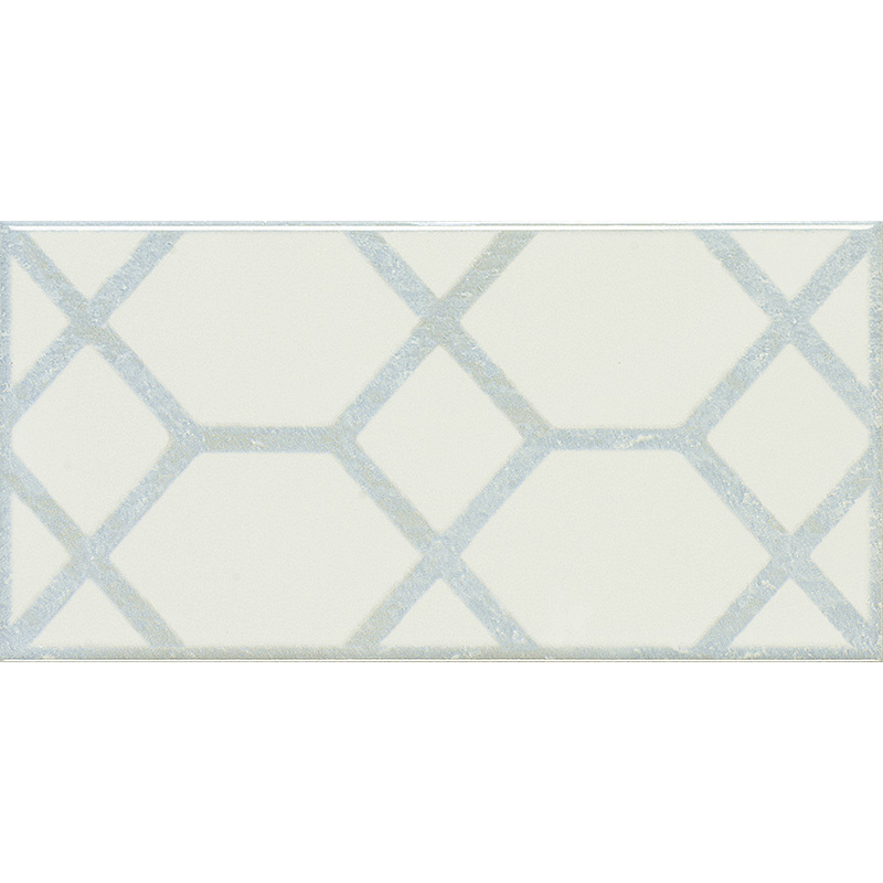 

Кафель Ribesalbes Signature White Dec белый 100x200 (195602)