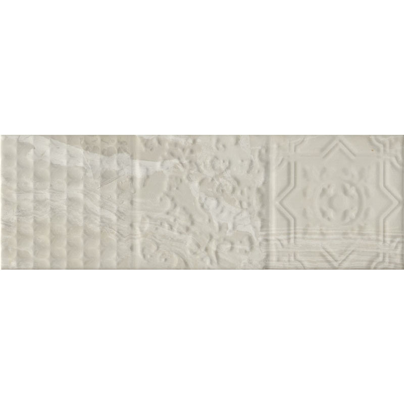 

Кафель Monopole Ceramica Palmira Relive Silver Brillo светло-серый 100x300 (109505)