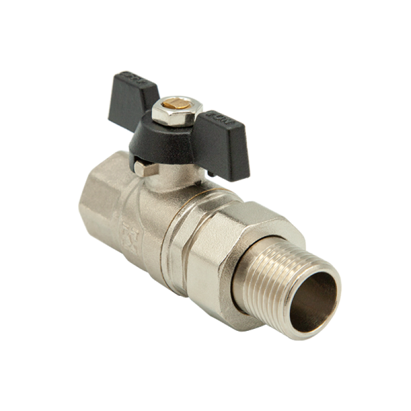 

Кран шаровой с накидной гайкой Raftec Black 1/2" DRBS1