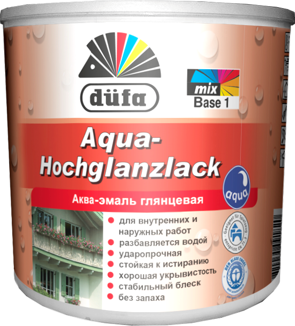 

Аква-емаль Dufa Aqua-Hochglanzlack 0,75л глянцева