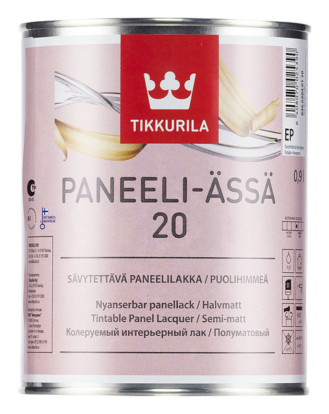 

Лак панельний Tikkurila Paneeliassa Панелі-Ясся 0,9л напівматовий