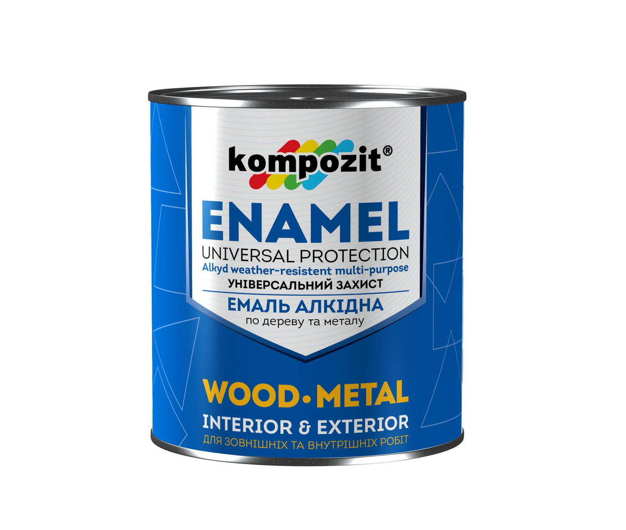

Емаль алкідна по дереву і металу Kompozit Enamel 2.5 кг Сріблястий