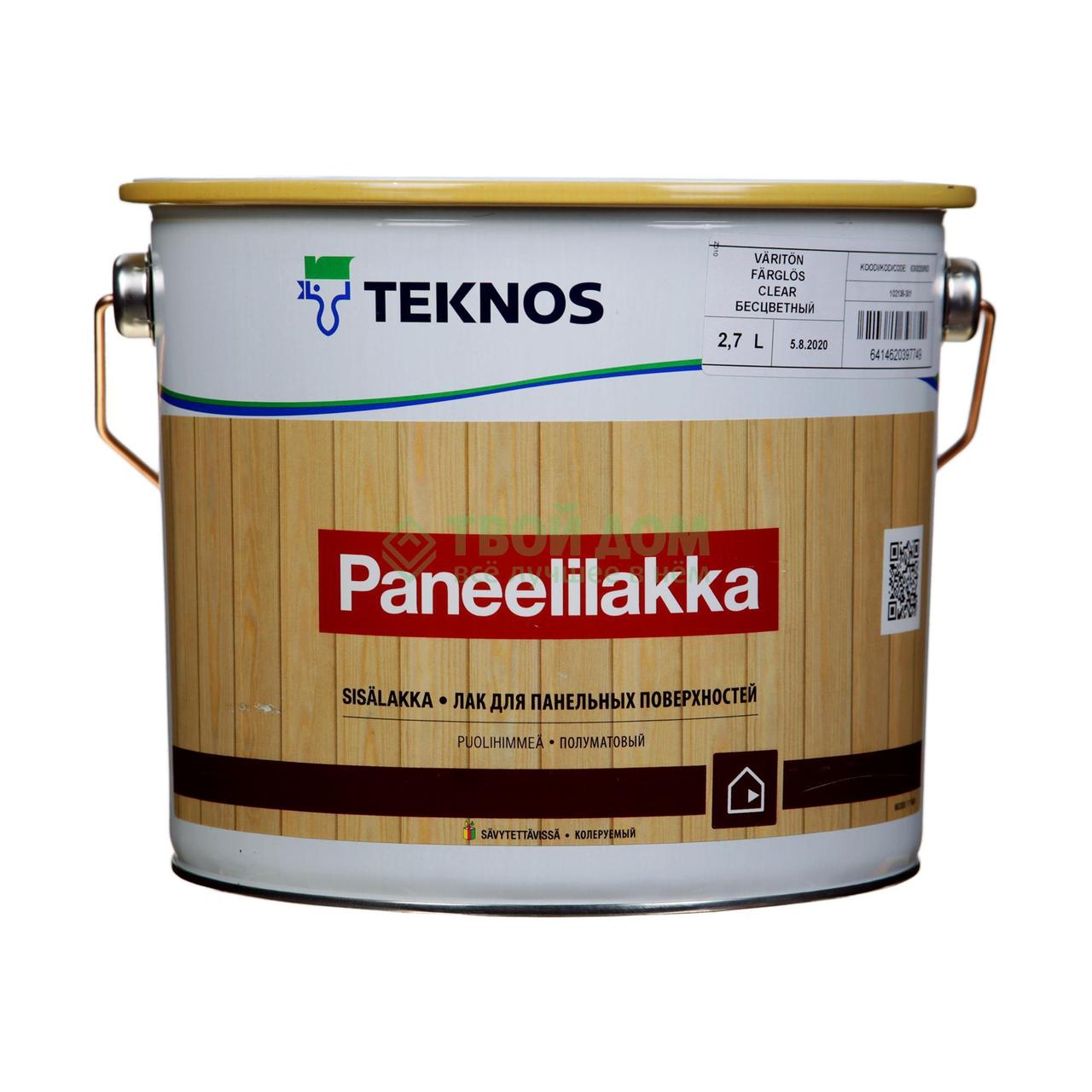

Лак водорозчинний панельний Teknos Paneelilakka 2.7 л
