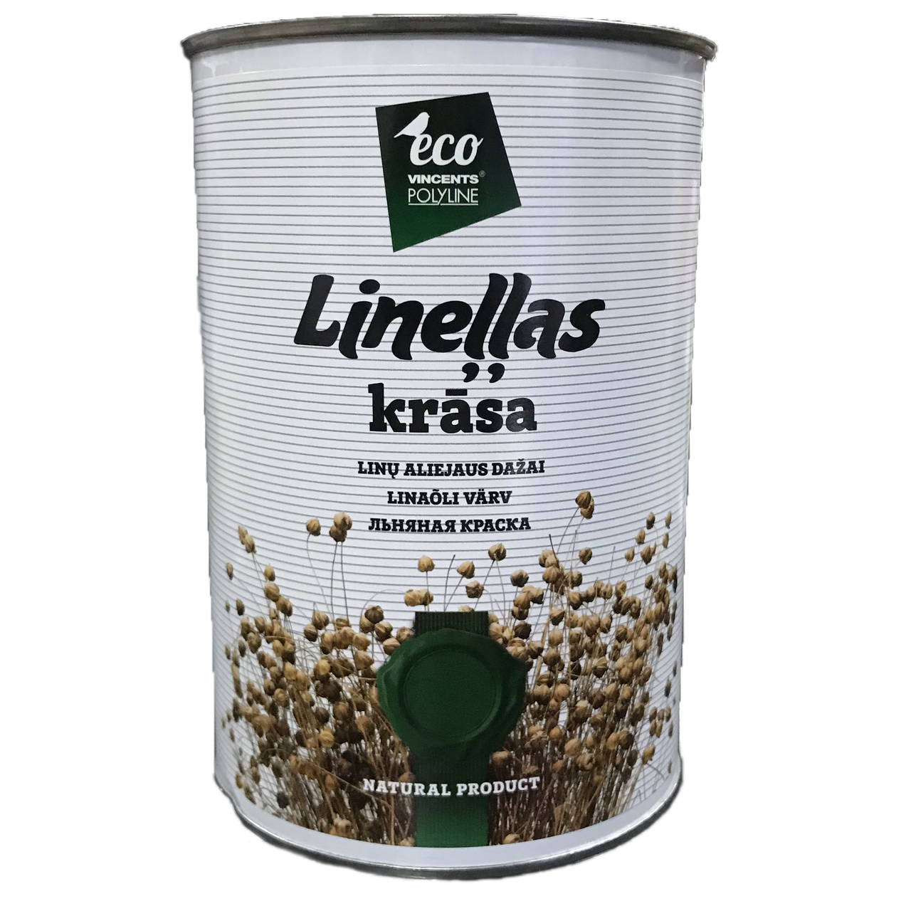 

Фарба на основі лляної олії Vincents Polyline Linellas krasa 1л Молочний