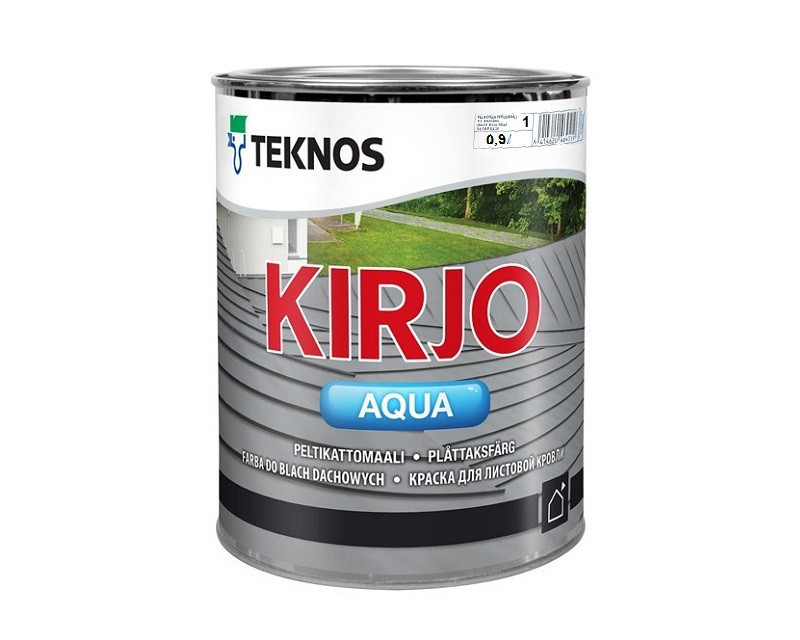 

Акрилатна фарба для металу Teknos Kirjo Aqua, Білий, 0.9 л