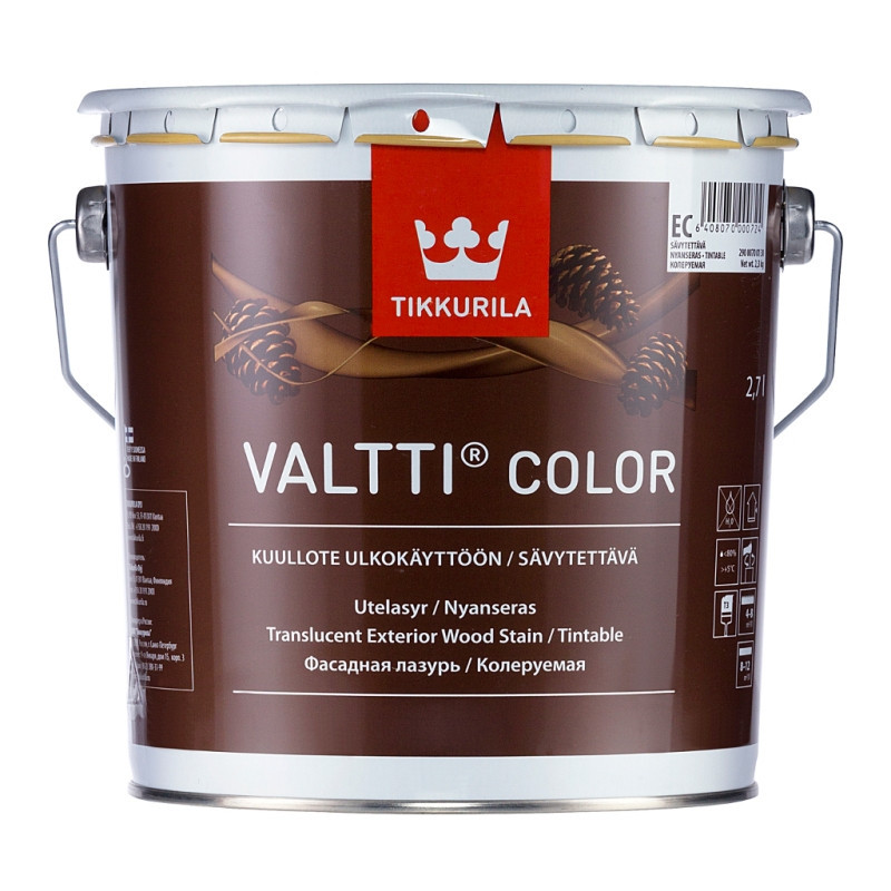 

Фасадна лазур Tikkurila Валтті Колор Valtti Color 2.7л