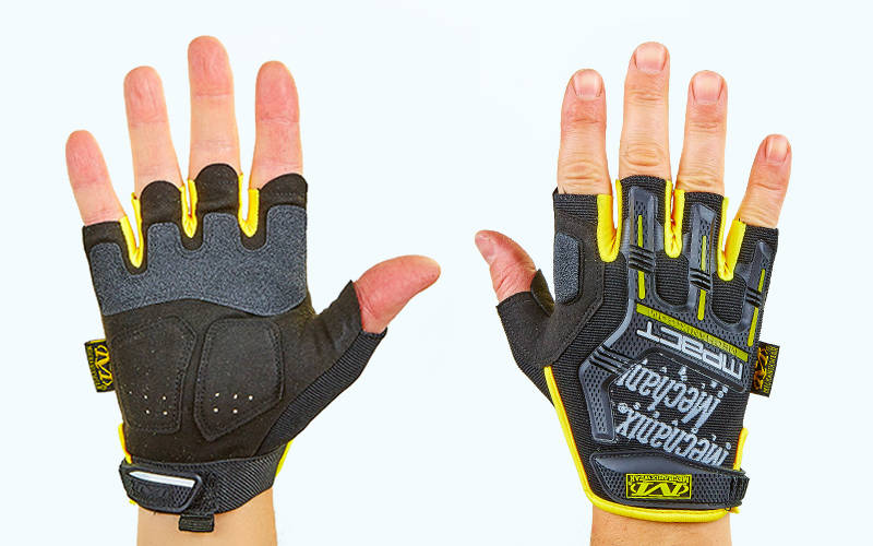 

Перчатки тактические с открытыми пальцами MECHANIX BC-5628 Желтый-черный М